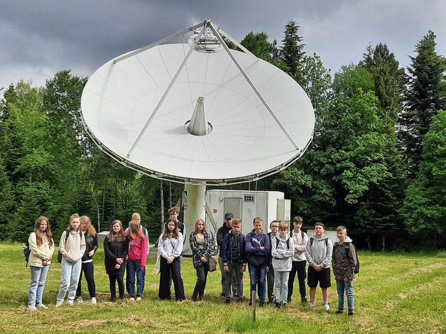 Lekcja astronomii w obserwatorium